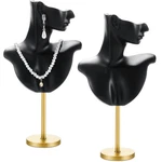 2 Pieces Jewelry Necklace Mannequin Display Stand Black Stan... New. Price: $42.99.