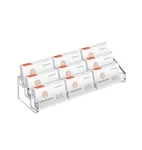 Acrylic Business Holder For Desk 9 Slot 3 Tier Multiple Cards New. Price: $20.00.