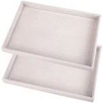 Mornajina 2 Pcs 13.8" X 9.5" Velvet Jewelry Tray Display Flat Tr... New. Price: $36.68.