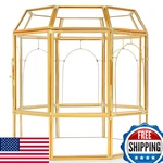 Redhugo Large Glass Terrarium, Handmade Display Box, Planter, Centerpiece. Price: $87.21.