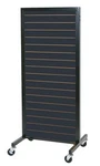 Sswbasics Black Metal Framed Rolling Slatwall Merchandiser New. Price: $517.43.