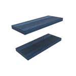 Floating Wall Shelves Set Of 2 Walnut Engineered Wood Display Shelf Organizer New. Price: $107.31.