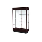 Heritage 48"W X 76"H 18"D Floor Case, White Back, Hardwood Java Finish... New. Price: $3018.59.