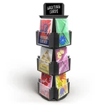 3-TIER Black Wooden Rotating Greeting Card Display Stand For Retail Fits New. Price: $61.99.