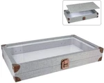Glass Top Jewelry Display Case Lockable Box Organizer 14" Multi-purpose Storage New. Price: $79.95.