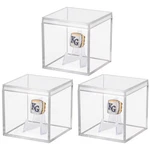 3 Pack Championship Ring Display Case Clear Acrylic Mini Footbal... New. Price: $34.75.