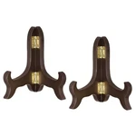 Uxcell 2PCS Easel Plate Holder, Wooden Folding Display Stand 4", Brown New. Price: $16.40.