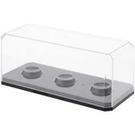 Pioneer Plastics Clear 3 Golf Ball Case W/ Black Base 6.125"W X 2.625"D 2.25"H New. Price: $135.89.