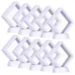 Skelang 10-PACK 3D Floating Display Case 2.75"(WHITE), New. Price: $16.54.