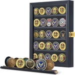 Jinchuan Military Challenge Coin Display Case Lockable Cabinet Rack Holder Shado New. Price: $46.93.