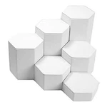 Mid Size White Leather Jewelry Display Stand Riser Set - 6 Pieces New. Price: $38.24.