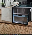 Saulsigns BD15-002986-001-ZS001 Illuminated Aluminum Display Case Counter/table Used. Price: $250.00.