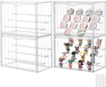 4-TIER Clear Acrylic Display Case With Magnetic Door & Movable Dividers Pack New. Price: $149.99.