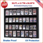 36 Graded Sports Card Display Case For Basketball Football Hockey, Uv Protection New. Price: $75.85.