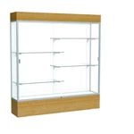 Reliant 72"W X 80"H 16"D Lighted Floor Case, White Back, Satin Finish, ... New. Price: $5215.22.