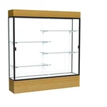 Reliant 72"W X 80"H 16"D Lighted Floor Case, White Back, Dk. Bronze... New. Price: $5082.93.