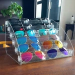 Minesign Sunglasses Organizer Clear Eyeglasses Display Case 6 Layer, New. Price: $27.78.