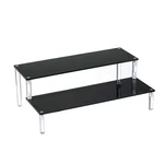 Bycy Acrylic Black 2-TIER Riser Display Shelf For Figures, 2TIER New. Price: $17.99.