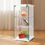 3 Layers Tempered Glass Display Cabinet Showcase Countertop With Lock New. Price: $226.02.