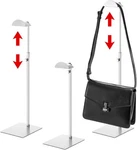 Hacaroa 3 Pack Purse Display Stand Stainless Steel, Adjustable Height Silver New. Price: $34.54.
