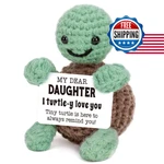 Mini Crochet Turtle Gift For Daughter From Mom Dad - Birthday Easter Present New. Price: $19.97.
