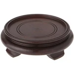 Dark Wood Decorative Base 1.625X5.875X5.875 Inch 4.5 Display Stand New. Price: $42.20.