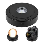 7 Led Rotating Display Stand, Round Spinning With Colored Light... New. Price: $26.49.
