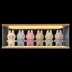 Elepure Clear Acrylic Display Case For Labubu Doll 23.6X3.9X7.9IN, Wooden New. Price: $68.54.