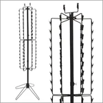 Clip Strip Free Standing Spinner Retail Display Rack Corp, 68.5" H,108 Black New. Price: $154.37.