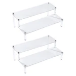Bycy 2-TIER Clear Acrylic Display Stand Pack, New. Price: $24.94.