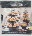 Halloween Skull Cupcake 3 Tier Treat Stand Amscan Party Display New Used. Price: $12.95.