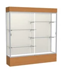 Reliant 72"W X 80"H 16"D Lighted Floor Case, Plaque Back, Satin Finish,... New. Price: $5186.87.