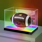 Lasoa Football Display Case With Rgbw Led Light, Self-assembly Acrylic New. Price: $72.42.