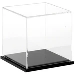 Plymor Clear Acrylic Display Case With Black Base, 4" X New. Price: $40.99.