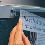 Ghent H24-6 Display Rail, 24"W, 1-1/2"H, Clear, PK6 New. Price: $77.70.