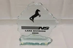 Cut Glass Norfolk Southern Railroad Lake Division 2000 Award Desktop Display Used. Price: $18.00.