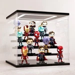 Clear Acrylic Display Case With Light , 5 Tier Box Stand Assembly Dus... New. Price: $85.16.