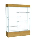 Reliant 60"W X 80"H 16"D Lighted Floor Case, White Back, Satin Finish, ... New. Price: $4184.33.