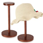 Chunful 2 Pieces Hat Display Stand Rustic Wood Rack Holder Brown New. Price: $27.34.