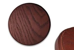 Round Display Base, Solid Red Oak, Mahogany Stain, 7/8 Thick New. Price: $68.95.