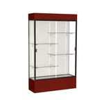 Spirit 48"W X 80"H 16"D Lighted Floor Case, Plaque Back, Dk. Bronze... New. Price: $3488.99.
