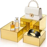 Hacaroa 3 Pack Acrylic Risers Display Stands, Gold Buffet Perfume Organ... New. Price: $39.25.