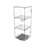 6X6X16" Assembled Rotating Acrylic Tower Showcase Display Figurine Model Clear New. Price: $94.57.