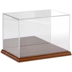 Plymor Clear Acrylic Case W/ Hardwood Base (mirror Back), 9" X 6" New. Price: $96.21.