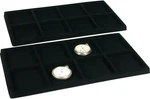 2 Black 8 Slot Pocket Watch Jewelry Display Case Tray Inserts New. Price: $19.60.