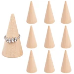 Framendino, 10 Pack Natural Wood Cone Ring Holderjewelry Display Stand Organi... New. Price: $14.70.