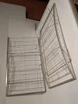 Lot Of Unbranded Steel Display Racks, 28 16 In, 3 Tiers 14.5X7.5 Each Used. Price: $149.99.