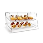 Tray Pastry Display Case With Front And Rear Doors - 21" X 17" 12" New. Price: $156.26.