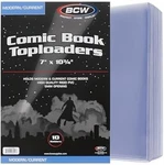 Bcw Topload Holders For Current Comic Book 7X10 3/4 Long Term Safe Rigid Pvc New. Price: $28.42.