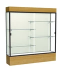 Reliant 72"W X 80"H 16"D Lighted Floor Case, Plaque Back, Dk. Bronze... New. Price: $4356.80.